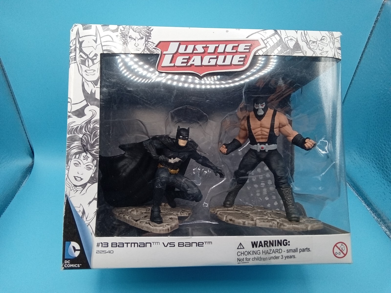 #13 Schleich Justice League Movie Scene Batman vs Bane Figurine New NOS Box 2015