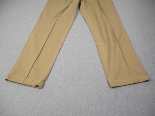 VINTAGE Banana Republic Pants Mens 32x32 Smithfields Tan Pleated Relaxed W/ Tags - Picture 3 of 20