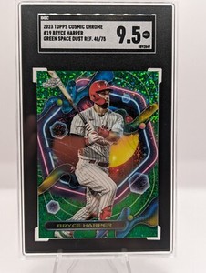 Bryce Harper 2023 Topps Chrome Cosmic #19 Green Space Dust 