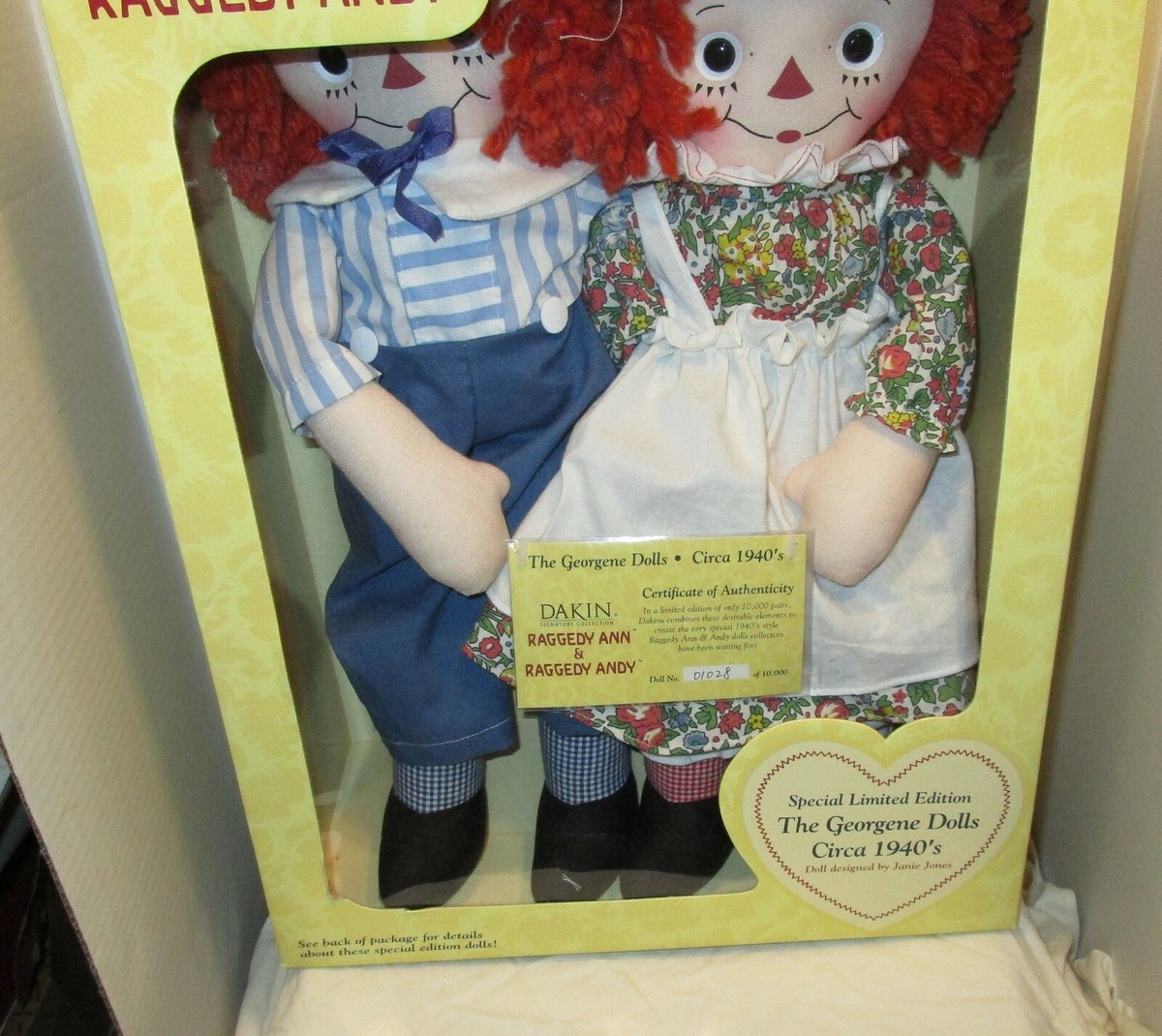 DAKIN製RAGGEDY ANN スペシャル6ドールコレクターズセット 貴重！ 新品】DAKIN製RAGGEDY ANN スペシャル6ドールコレクターズセット