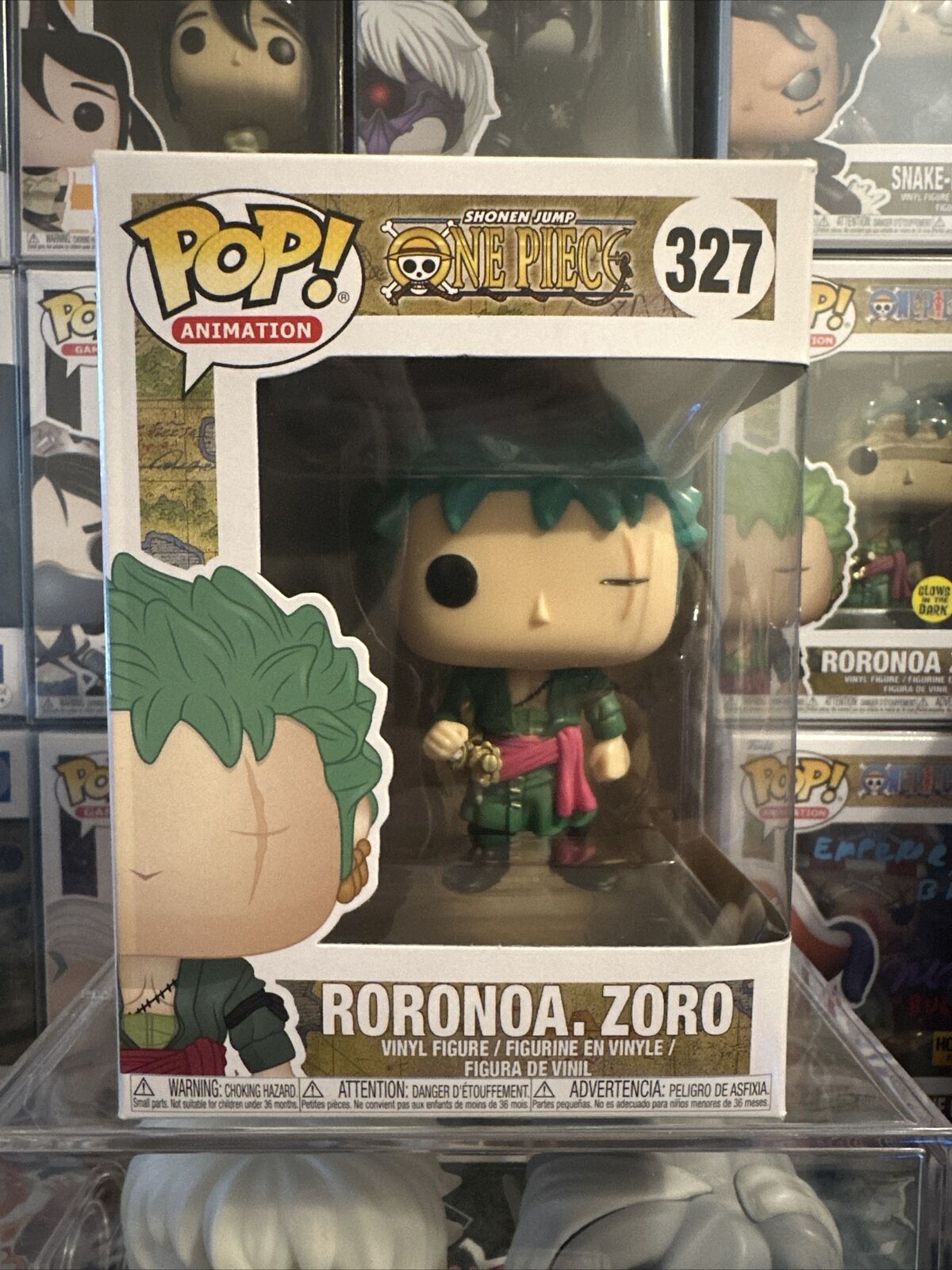 Figurine Funko Pop - One Piece n°327 - Roronoa Zoro - Glow in the Dark  (71816)