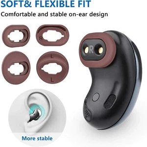4 Pairs Conseils d'oreille en silicone Conseils de remplacement compatibles pour Galaxy Buds Live