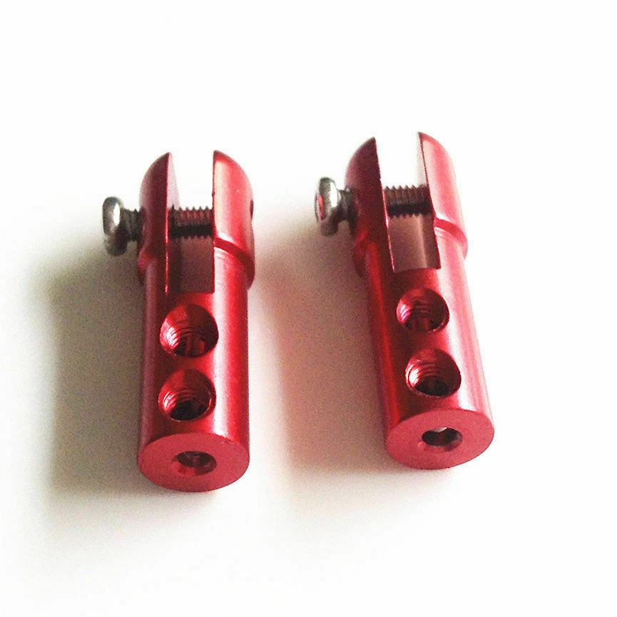 New 2Pcs CNC Aluminum Servo Rudder Arm Linkage Clip Adaptor for RC Boat - Image 3 of 4