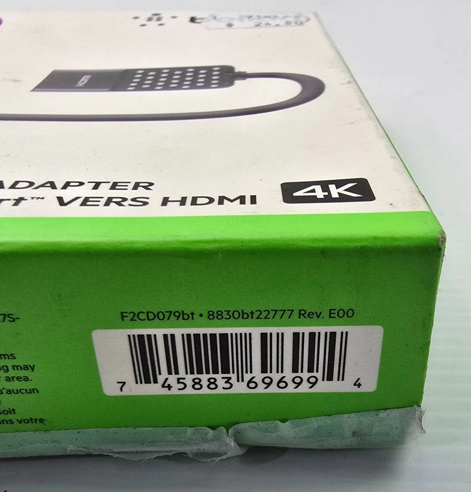 BELKIN F2CD079BT Mini DisplayPort to HDMI Adapter 12cm VIDEO 4K (NEW Genuine) - Image 2 of 2