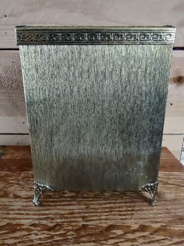 Dixie Cup Brass Ornate Counter Top Dispenser Soap Dish Tissue Cover Set Vintage - Picture 15 of 22