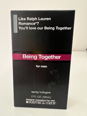 Designer Imposter Men Cologne Being Together (Romance) 2oz
