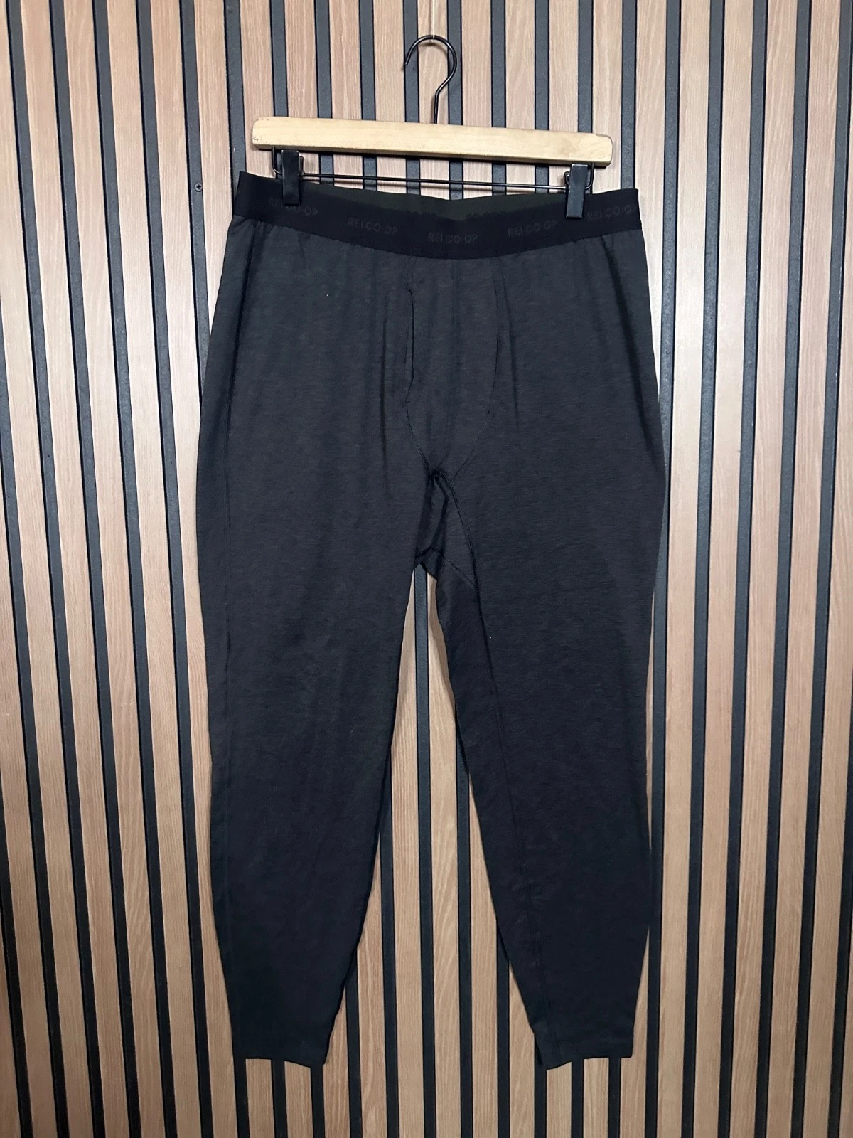REI Baselayer Pants Large x 27 Mens Gray Pull On Joggers