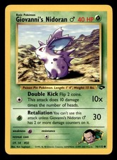 Giovanni's Nidoran M 76/132 Common Gym Challenge Pokemon Unlimited LP