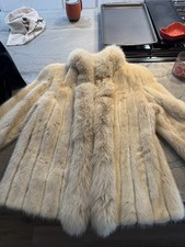Vintage Real Blonde Mink Fur Coat Jacket  Manor-Feldman Chicago  1960s 1970s