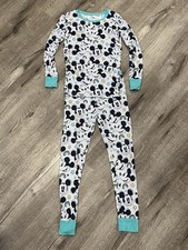 Little Sleepies Disney Mickey Mouse Long Sleeve Pajamas Size 9/10