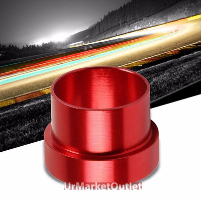 Red -10 AN Straight [Hard Line AN Tube Sleeve] Oil/Fuel AN Fitting Adapter