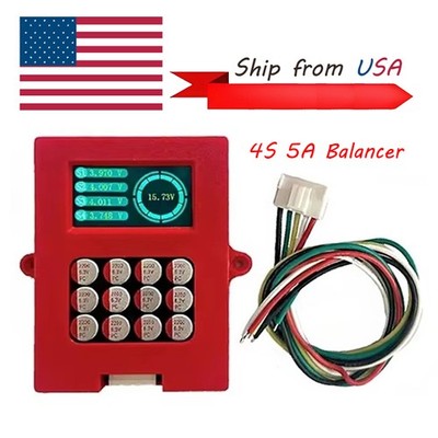 4S 5A Active Equalizer Balancer Lifepo4/Lipo Energy Transfer Board with display