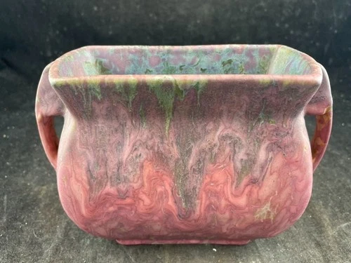 Roseville Carnelian II Pillow Vase 5" Excellent