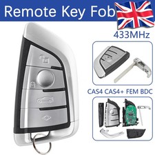 Smart Car Key For BMW CAS4+ FEM BDC 1 3 5 7 G SERIES X5 433MHz 4Btn Remote Fob