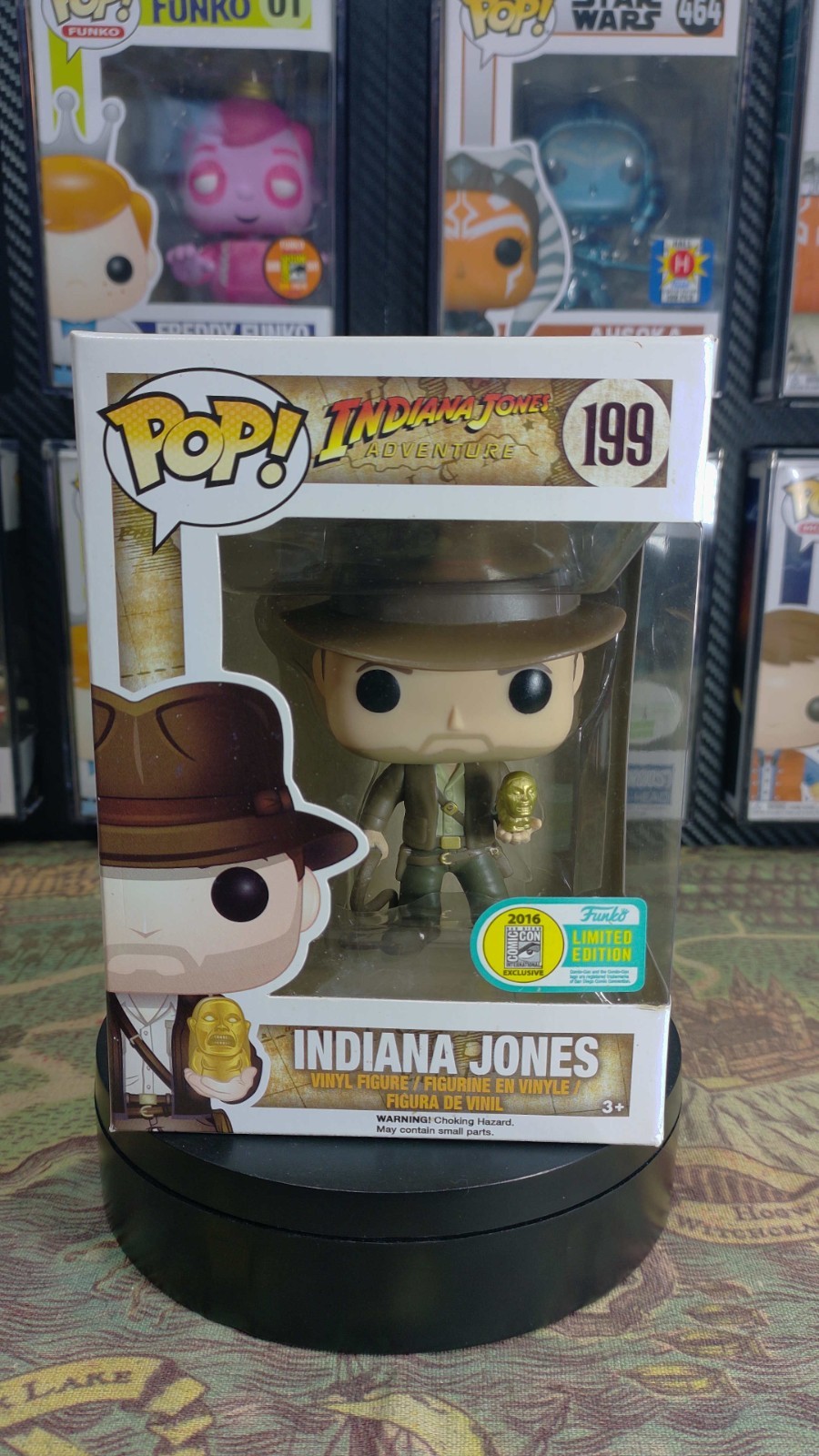 Funko Pop! Indiana Jones #199 - 2016 SDCC Exclusive - Authentic - Ships in Armor