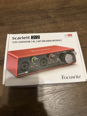 Focusrite Scarlett 2i2 3rd Gen - USB Audio Recording Interface New - Open Box