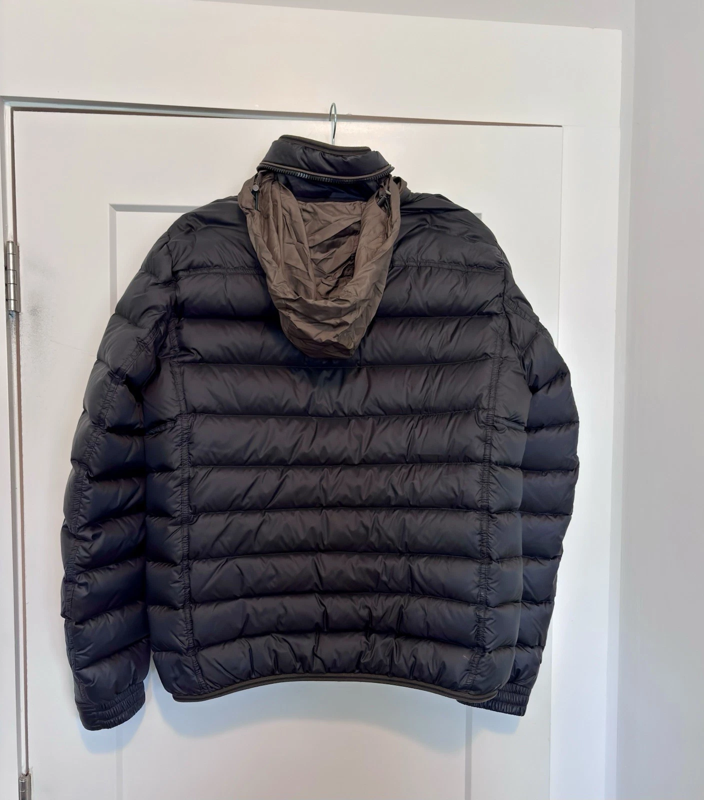 Moncler Men’s Black Down Puffer Jacket Full Zip Hood Stand-Up Collar M-3 image 7