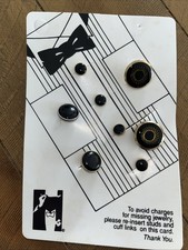 Vintage Wynajem Karta Tuxedo w komplecie z 2 zestawami spinki do mankietów i 4 ćwiekami koszulowymi