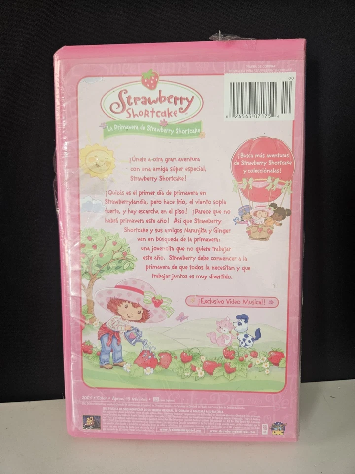 Spring For Strawberry Shortcake VHS  2003 Fox 'En Espanol' RARE SPANISH @Sealed@ - Image 2 of 4