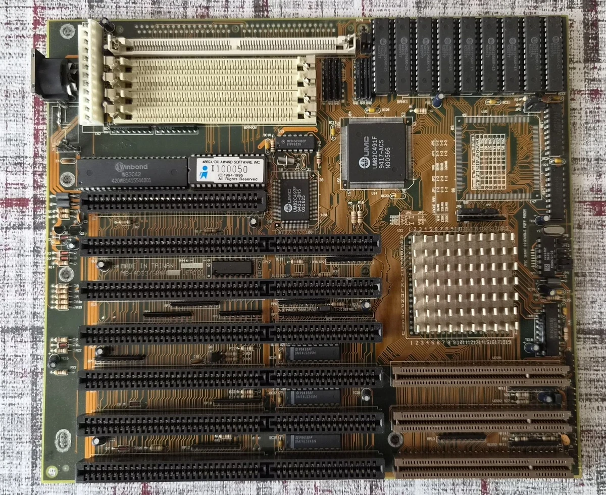 Vintage ECS UX486VIO LPX 486 Motherboard + 486 DX2-66 +8MB R Levallois-Perret 92300