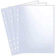 30 Pack 60 Pockets 5x7' Ultra-Clear Photocard A5, 5x7" - 30 60