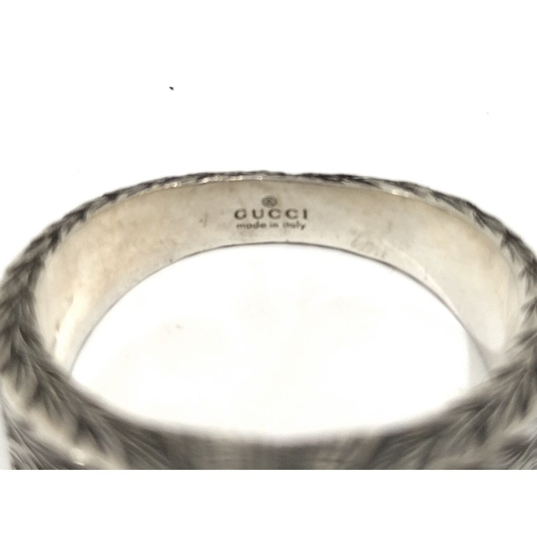 GUCCI Arabesque Interlocking Ring SV925 Silver Us… - image 6