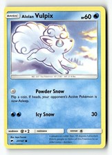 Pokemon Card Alolan Vulpix LP SM - Burning Shadows 27/147 -