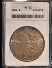 1904 Philadelphia US Morgan Silver Dollar ~ ANACS ~