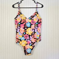 SO Multicolor Floral One Piece Swimsuit XL