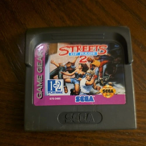 Streets of Rage 2 (Sega Game Gear SGG, 1993) *Cart Only* Authentic Tested!