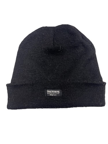 Black Beanie Thermal Insulation 40 Gram Hat Beanie.