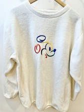 Mickey Mouse Walt Disney World Embroidered Pullover Fleece Sweatshirt Large