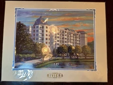 Disney Parks Riviera Resort Grand Opening Lithograph Print 18” x 14” DVC Rare