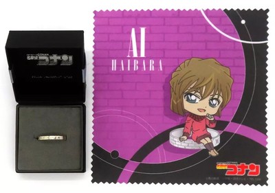 Detective Conan Ai Haibara Brick Motif Silver Ring Size 21 Used 2023 Jewelry
