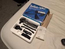 Turbo-vac Portable Miniature Cleaning System Rough Box, Never Used Vintage