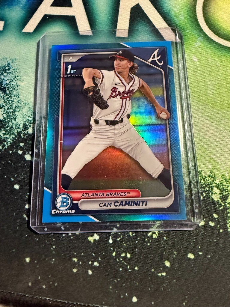 2024 Bowman Draft Chrome Baseball Cam Caminiti Sky Blue 1st Refractor