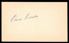 Earle Combs Baseball Signed Index Card Auto Autograph (no COA) *k3