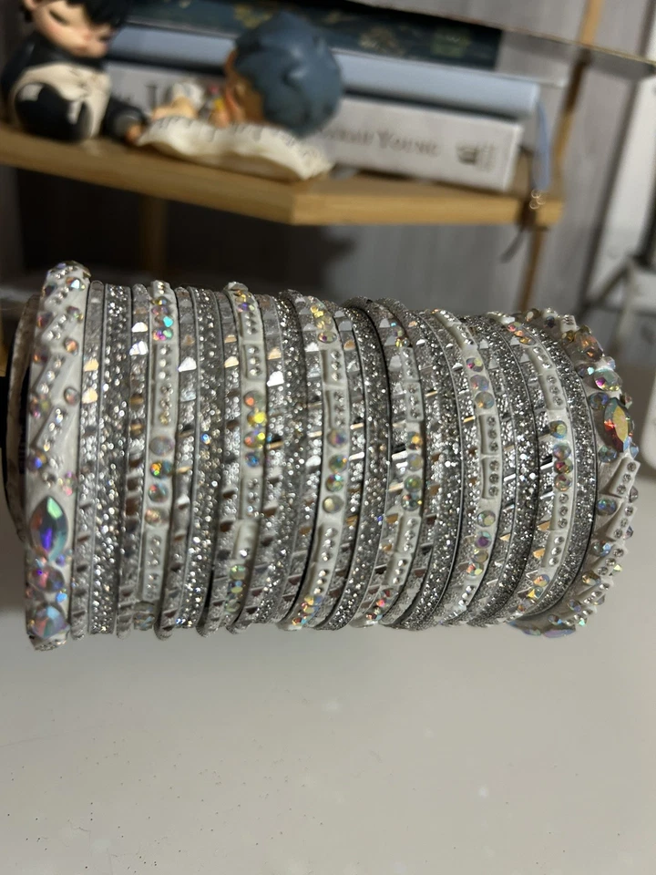 Juego de brazaletes de plata estilo paquistaní/indio Foto 2 de 2