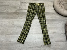 Woman  s Vintage Tripp Black And Yellow Skinny Pants Size 9