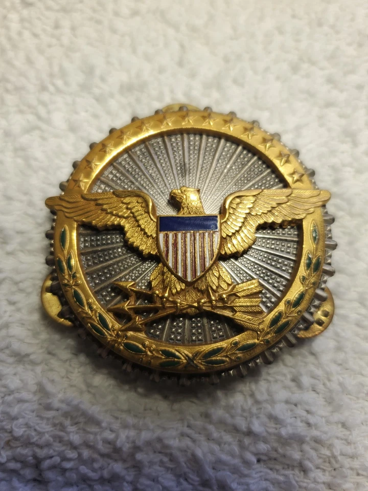 !Insignia de identificación original del Departamento Militar del Ejército Sterling Meyer Foto 2 de 4