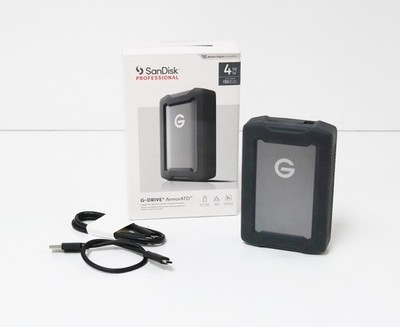 SanDisk G-DRIVE ArmorATD 4TB External USB-C Portable Hard Drive
