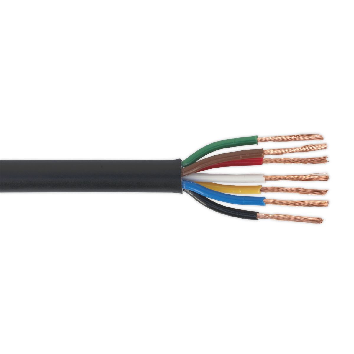 Sealey 30m Thin Wall Automotive Cable 7 x 0.75mm� 24/0.20mm - Black AC24207CTH