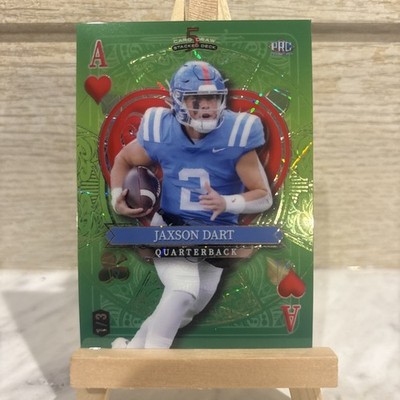 2024 Wildcard 5 Card Draw Jaxson Dart Ace Of Hearts PRC 1/3