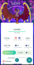   Shiny Lunala    P T C - 80k stardust -  Des...