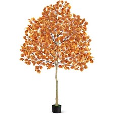 6FT Artificial Autumn Tree, Faux Autumn Harve...
