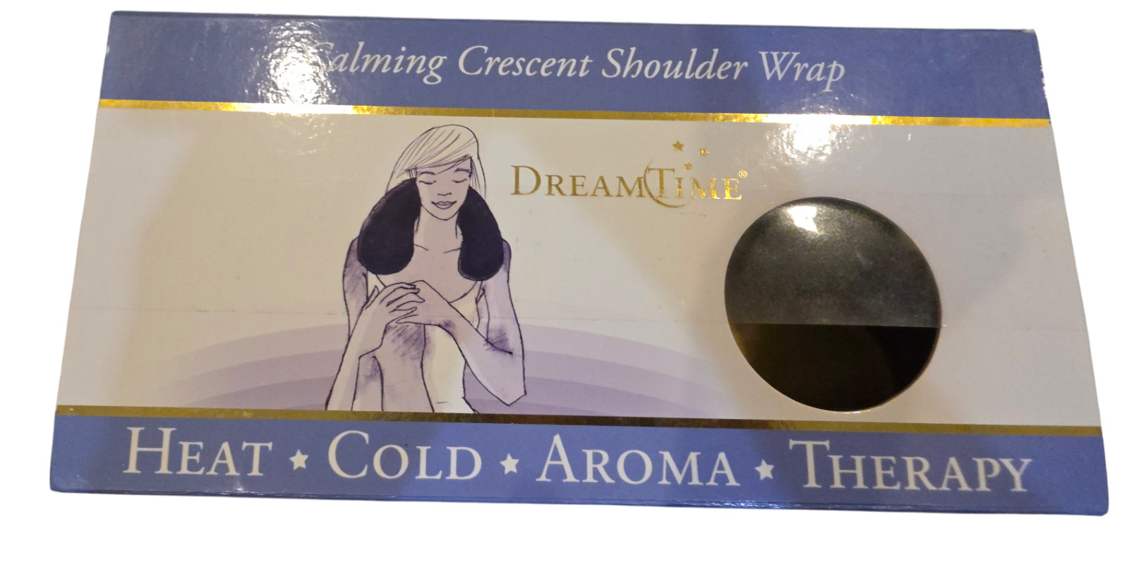 DreamTime Calming Crescent Shoulder Wrap &ndash; Lavender Scent 