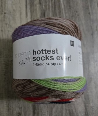 Rico Superba Sock Yarn Hottest Socks Ever 100 gram Wool/Nylon Color # 1086