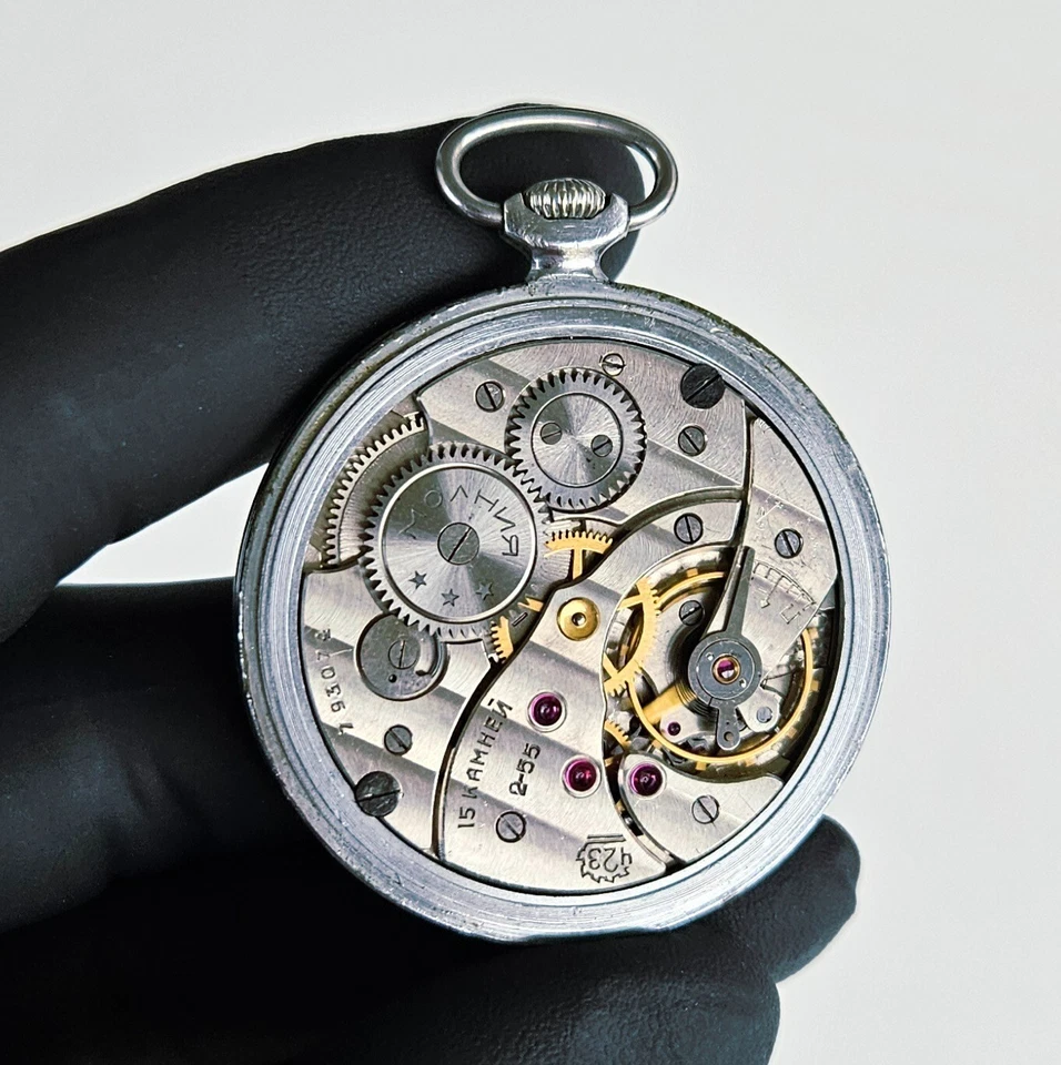 Reloj de Bolsillo URSS MOLNIYA 1955 Vintage Foto 2 de 4