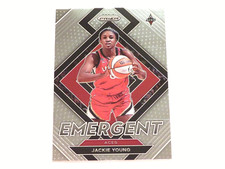 2022 Panini Prizm Basketball WNBA Jackie Young Emergent Insert Card #2 Aces