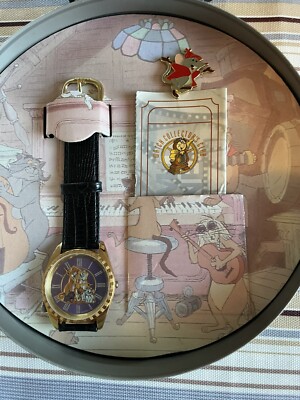 Disney The Aristocats Watch Fossil Series III Limited Edition Tin 2675/7500 Gold The Aristocats Collectors Club Series III Watch 1994 Fossil  main image 4